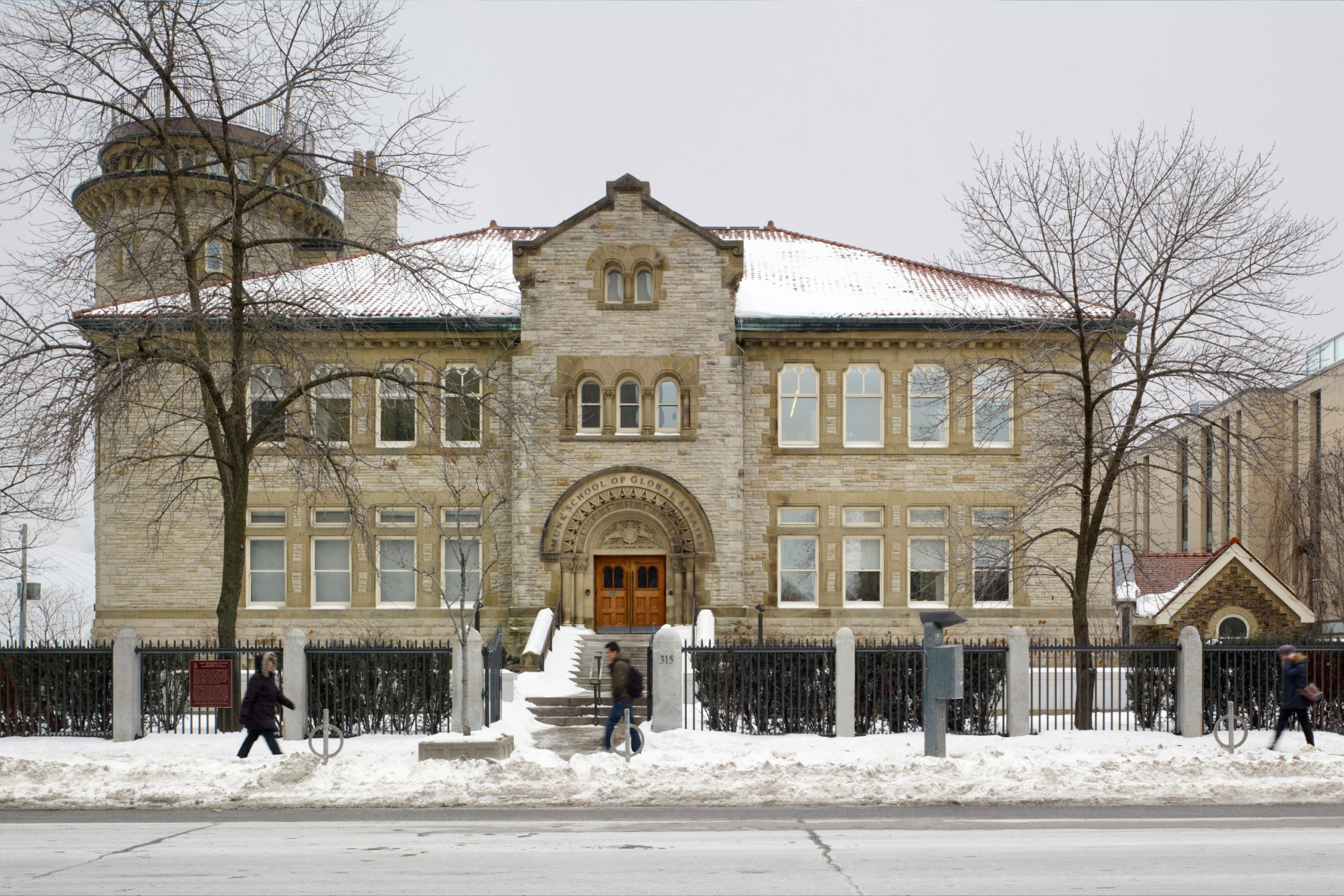 exterior view in the winter