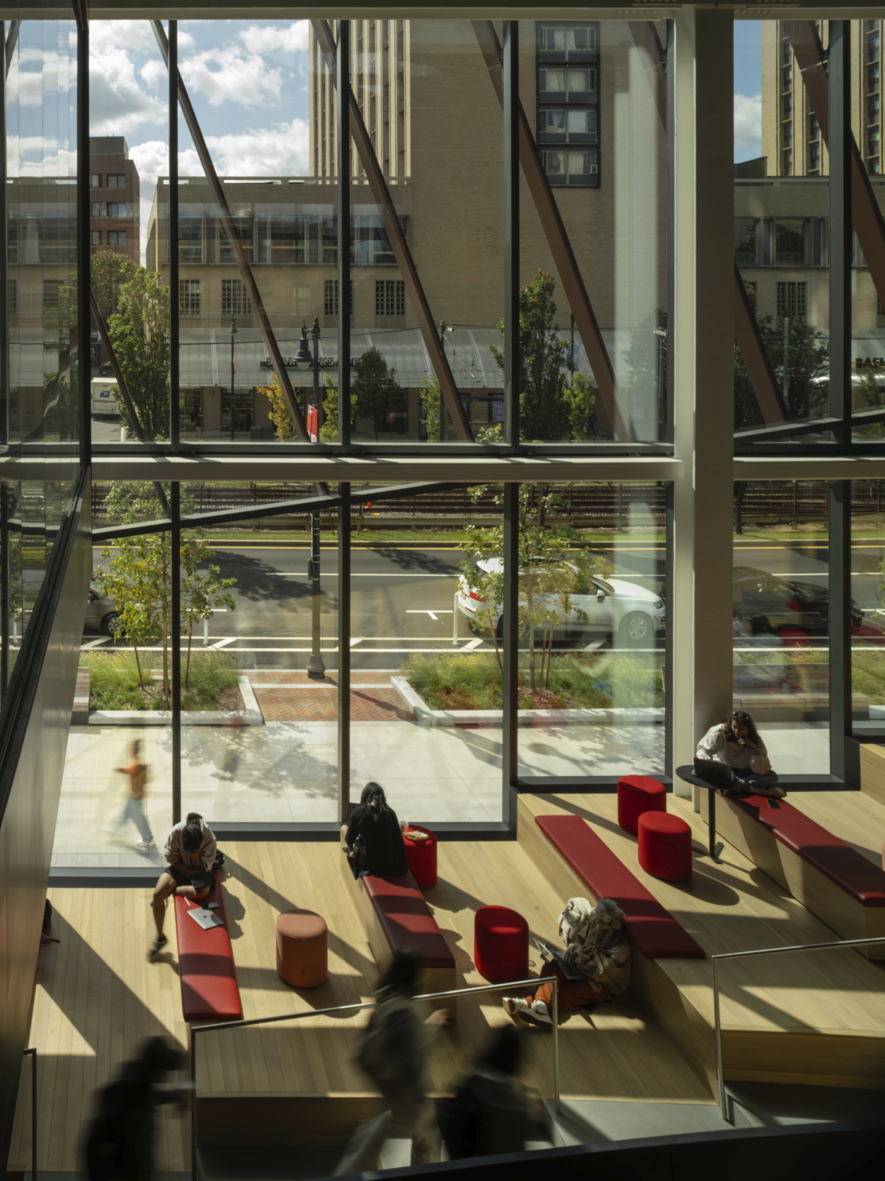 The Duan Family Center for Computing & Data Sciences is designed to manage solar heat gain.