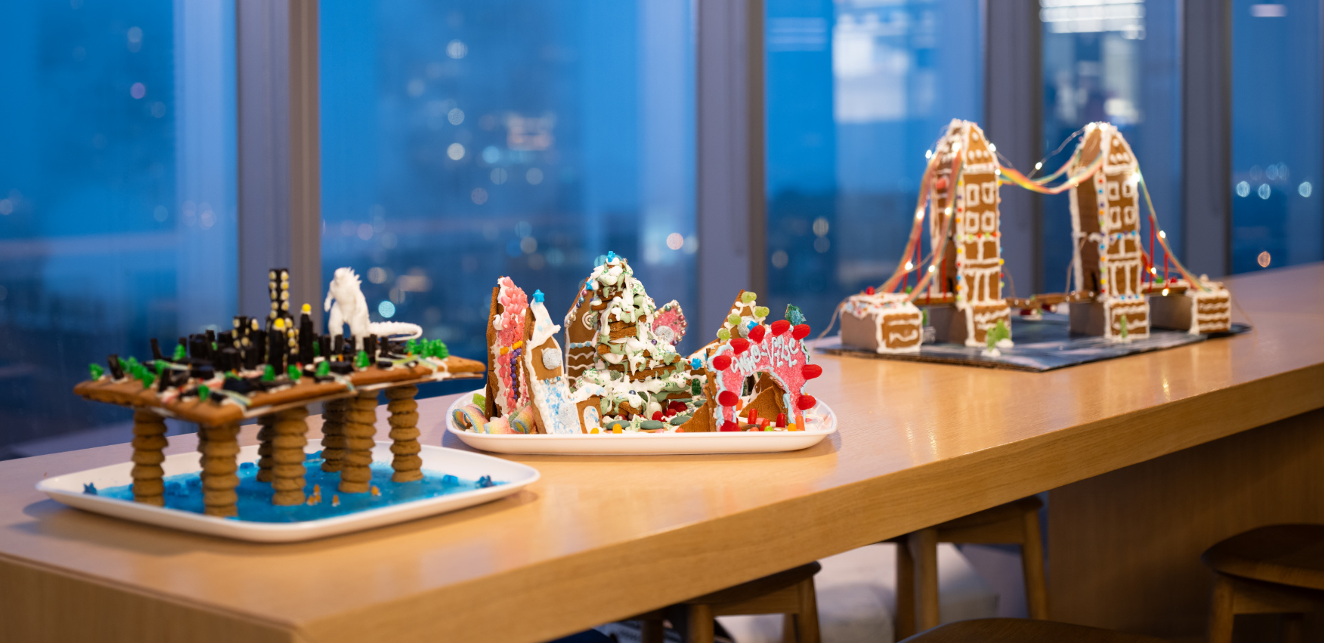 Gingerbread buildings
