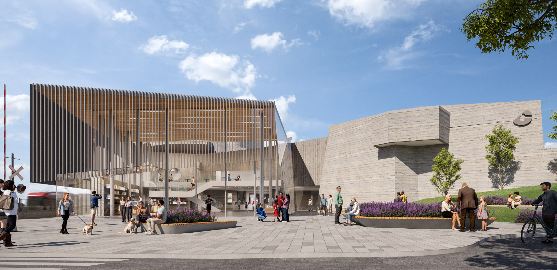 Rendering of future Contemporary Calgary entrance